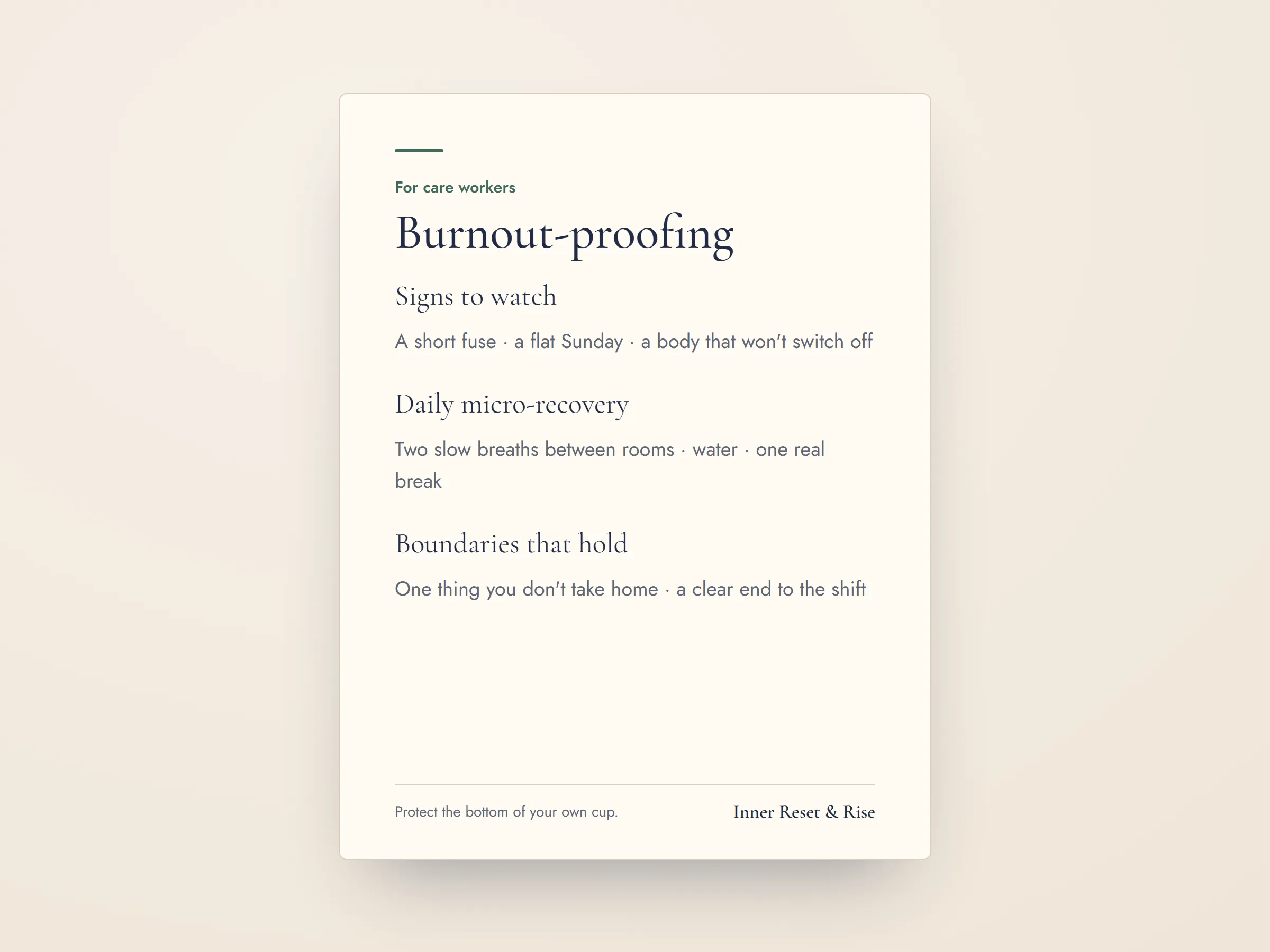 The PSW Burnout-Proofing Guide printable